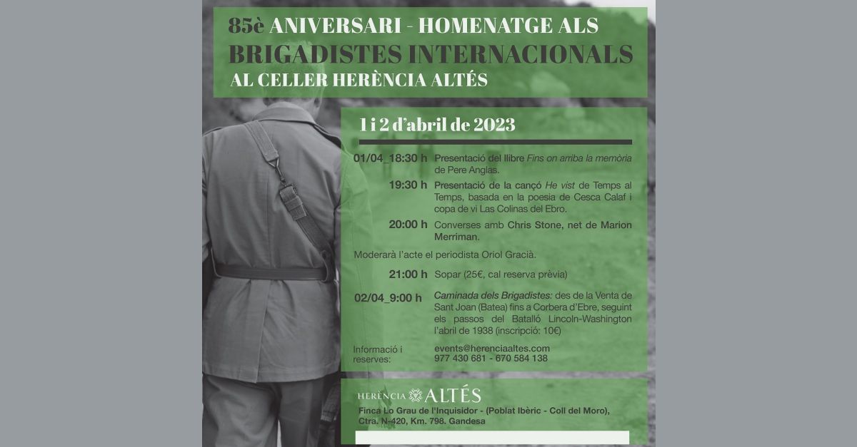 85 aniversario-homenaje a los Brigadistas internacionales