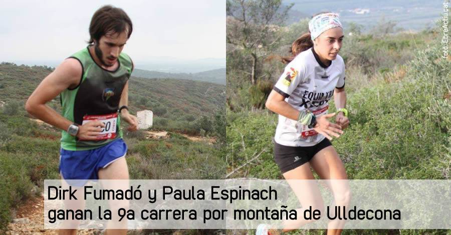 Dirk Fumad y Paula Espinach ganan la 9a carrera por montaa de Ulldecona