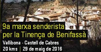 9a marxa senderista per la Tinena de Benifass - Vallibona - Castell de Cabres