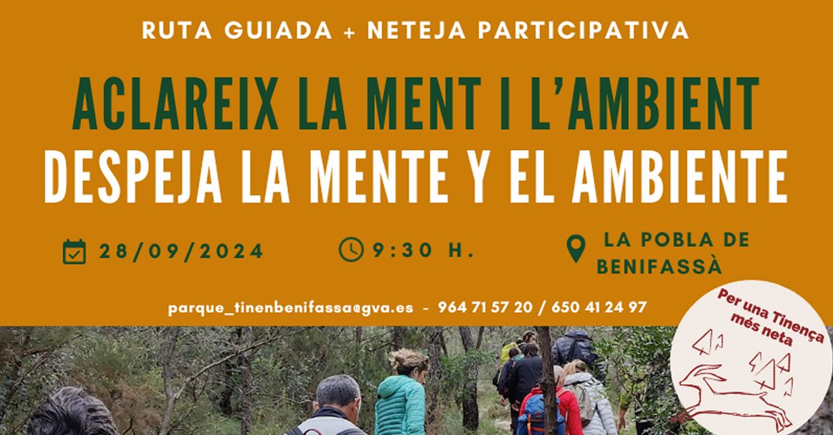 Ruta guiada + netejat participativa: Aclareix la ment i lambient