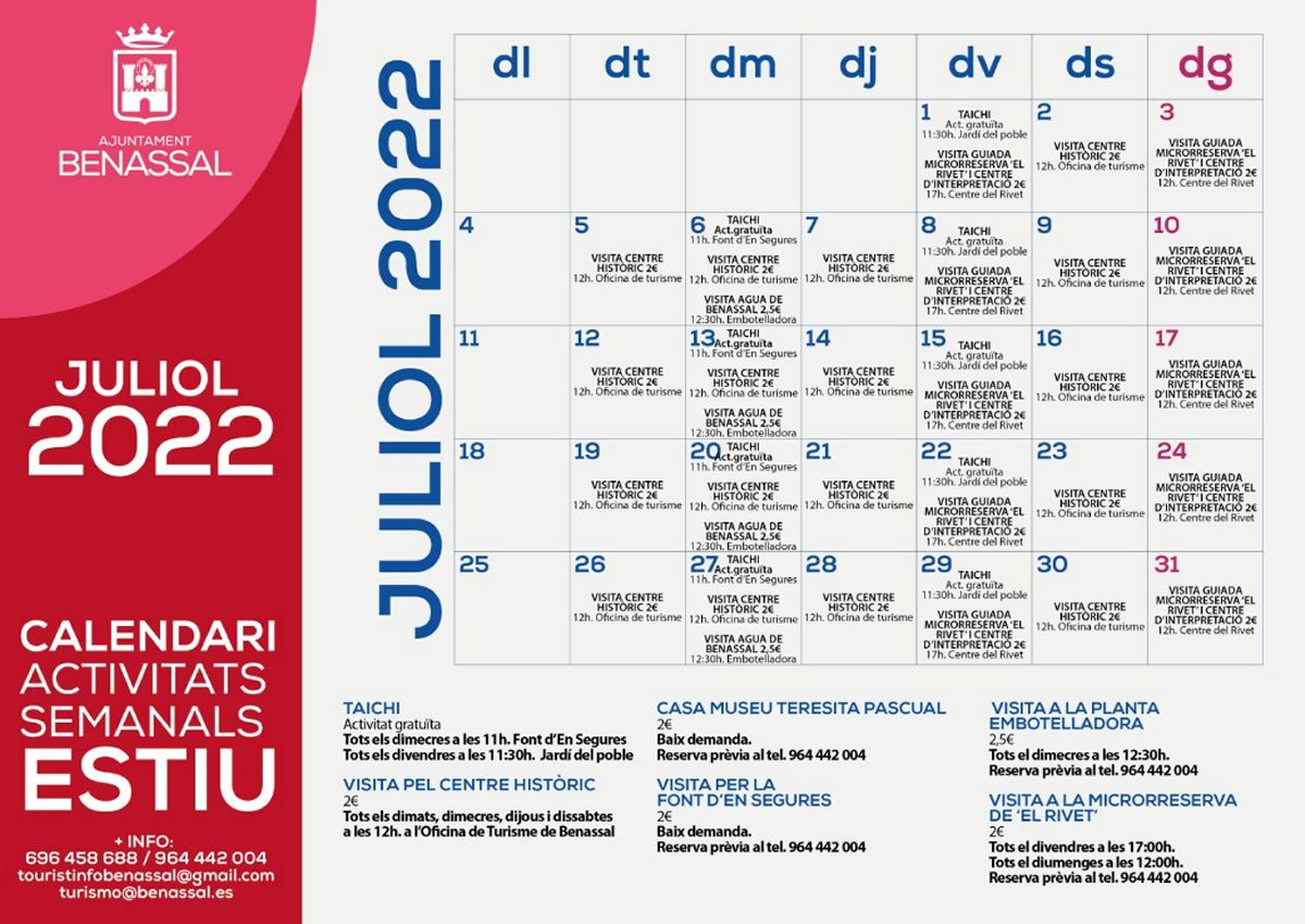 Qu hacer entre el jueves 21 y el mircoles 27 de julio en el Alt Maestrat? | EbreActiu.cat, revista digital de ocio activo | Terres de l’Ebre...