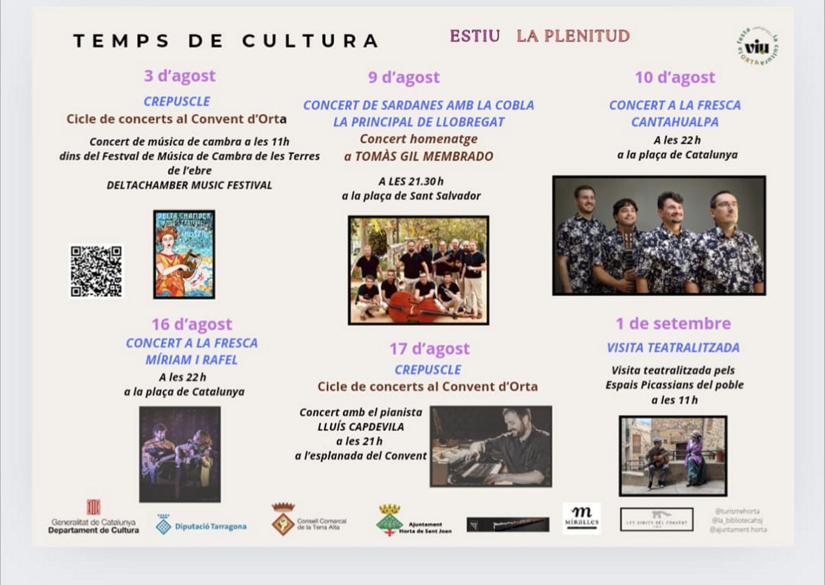 Concerts a lestiu a Horta de Sant Joan: Sardanes amb la cobla la Principal de Llobregat