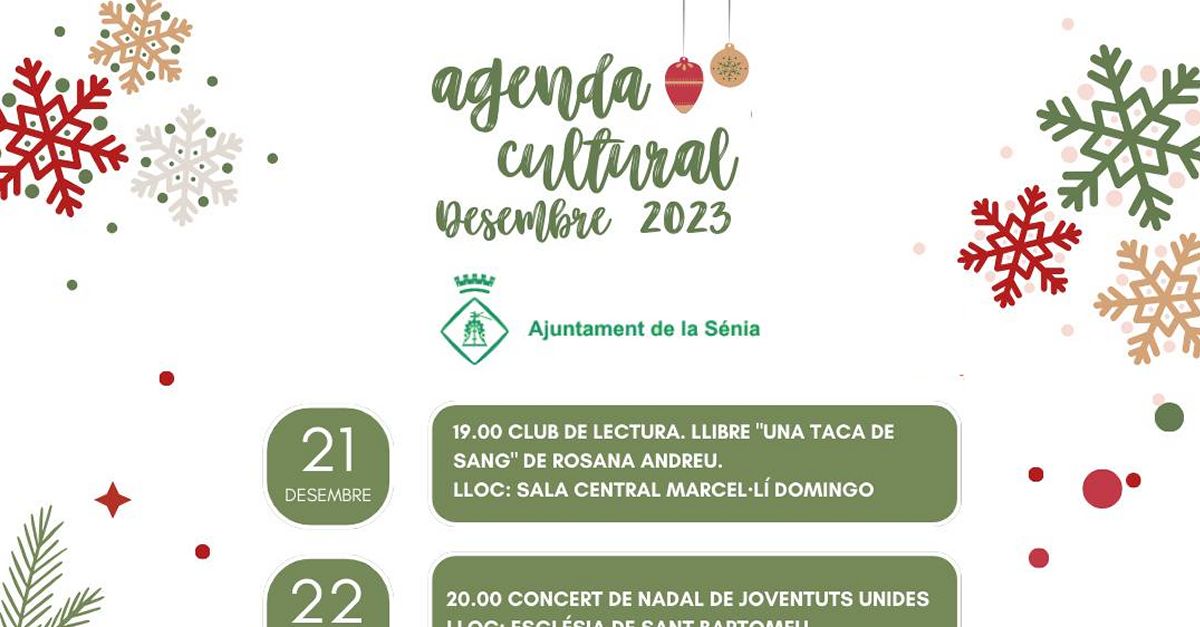 Agenda cultural de la Snia