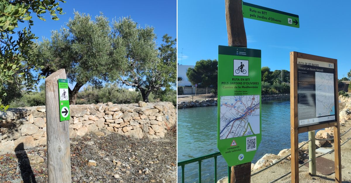 L’Ampolla renova la senyalitzaci de la ruta en BTT pels jardins d’oliveres | EbreActiu.cat, revista digital d’oci actiu | Terres de l’Ebre ...