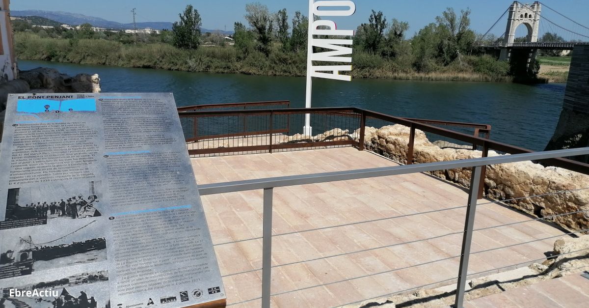 Amposta installa tres panells informatius a l’entorn del Pont Penjant | EbreActiu.cat, revista digital d’oci actiu | Terres de l’Ebre ...