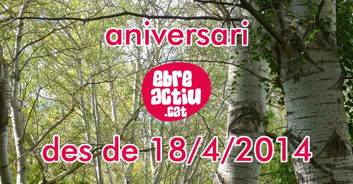 Aniversari EbreActiu, des de 18/4/2014