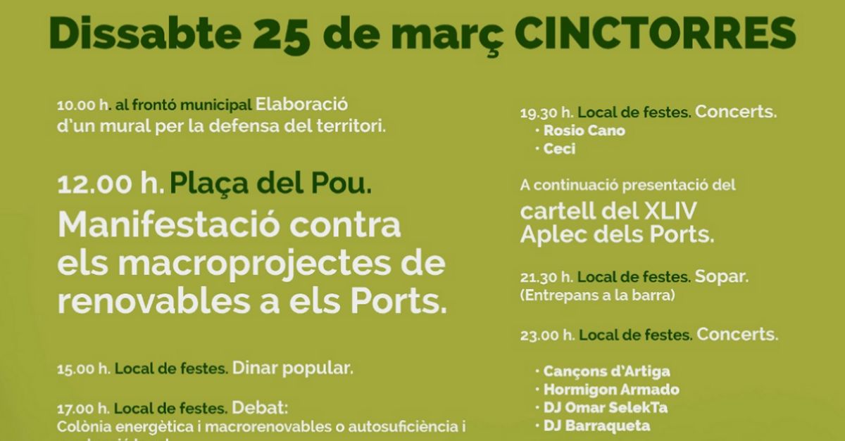 L’Aplec dels Ports presentar la imatge de la 44a edici el dissabte a Cinctorres | EbreActiu.cat, revista digital d’oci actiu | Terres de l’Ebre ...