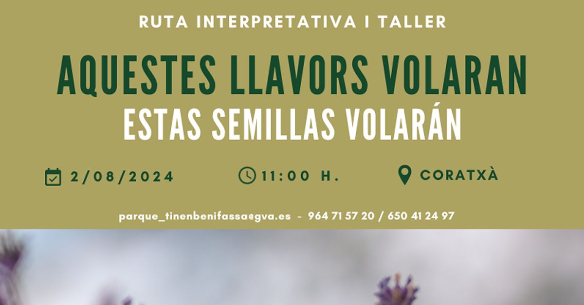 Ruta interpretativa i taller: Aquestes llavors volaran