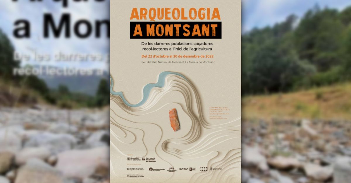 Exposicin Arqueologia a Montsant. De les darreres poblacions caadores recollectores als inicis de lagricultura