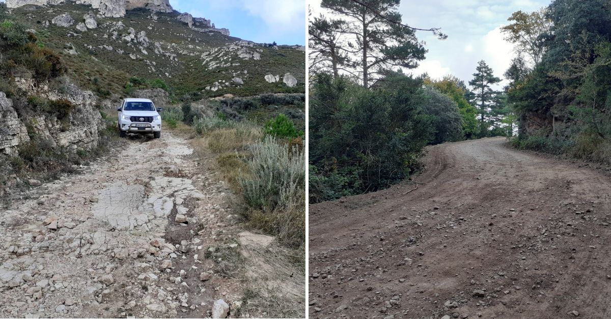 Acci Climtica finalitza els treballs d’arranjament i millora dels camins forestals al Masss dels Ports i la Serra de Card-Boix | EbreActiu.cat, revista digital d’oci actiu | Terres de l’Ebre ...