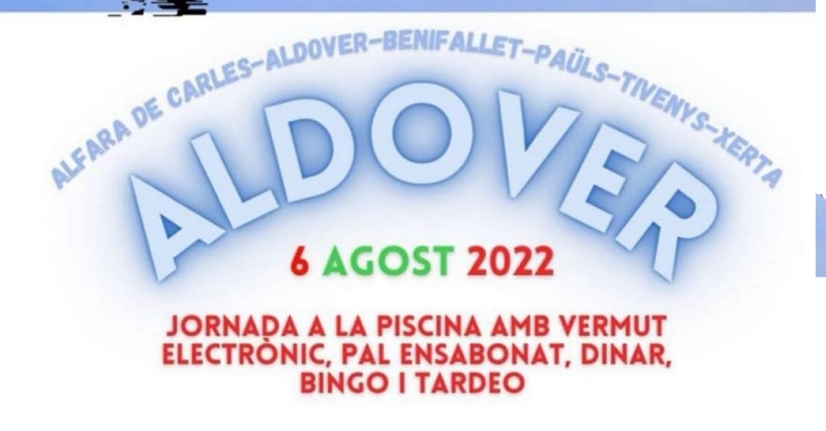 Arrelant Aldover: Jornada en la piscina municipal