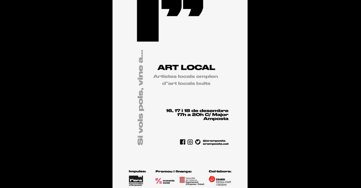 Art Local. Artistes locals omplen dart locals buits