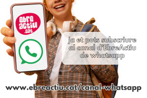 Ja pots seguir el canal dEbreActiu de whatsapp