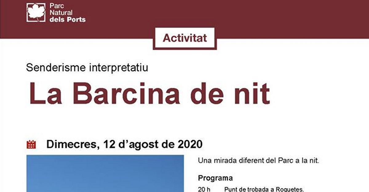 Senderisme interpretatiu: La Barcina de nit