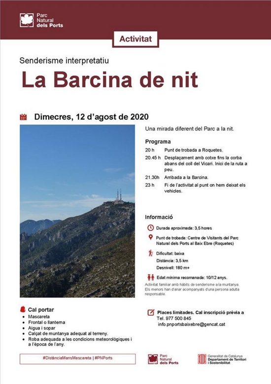 Senderisme interpretatiu: La Barcina de nit