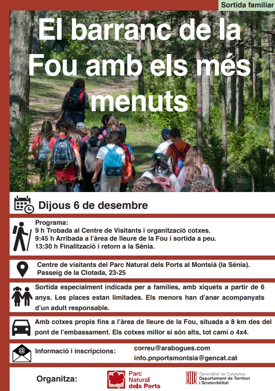 El barranc de la Fou amb els ms menuts