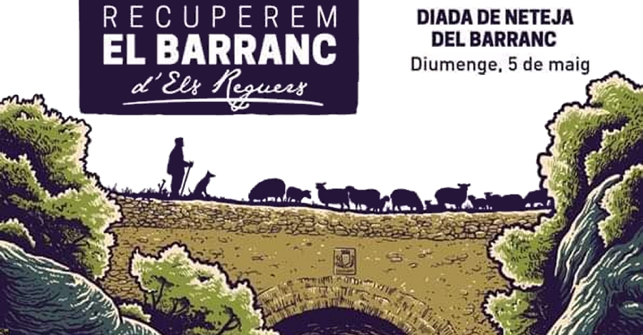 Recuperem el barranc d’Els Reguers: jornada de limpieza