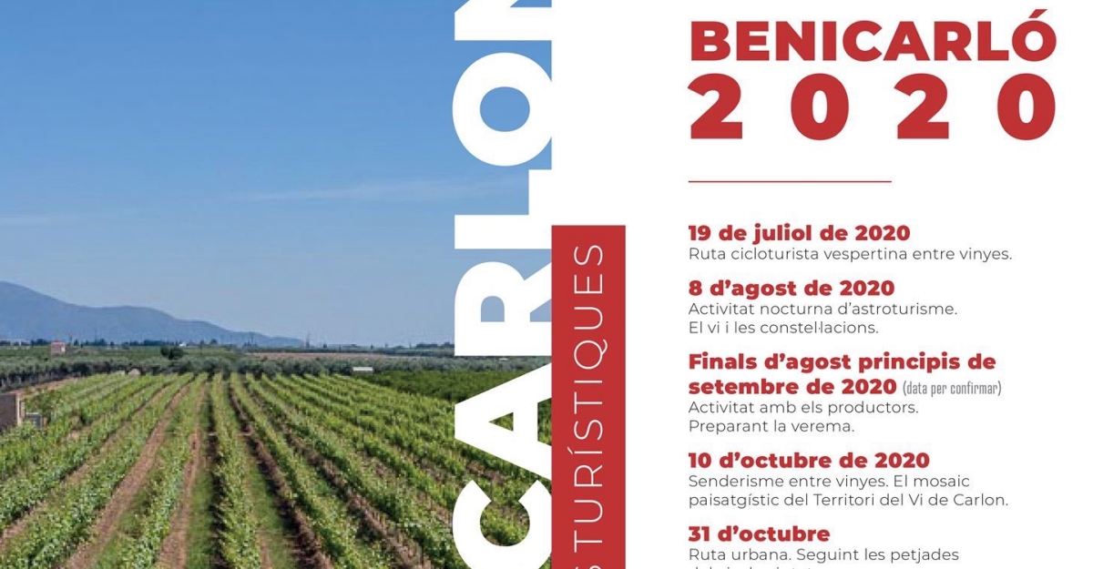 Benicarl promueve el turismo de experiencia con actividades alrededor del Vi Carlon | EbreActiu.cat, revista digital de ocio activo | Terres de l’Ebre...