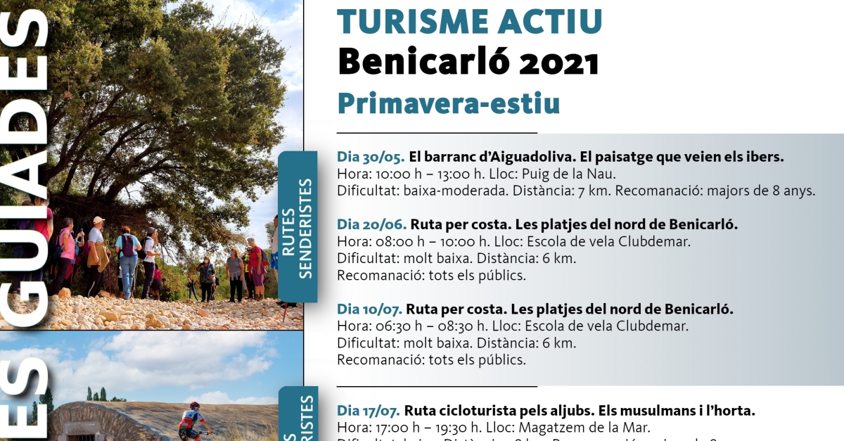 Benicarl aposta pel turisme actiu i les visites guiades per a la primavera i estiu | EbreActiu.cat, revista digital d’oci actiu | Terres de l’Ebre ...