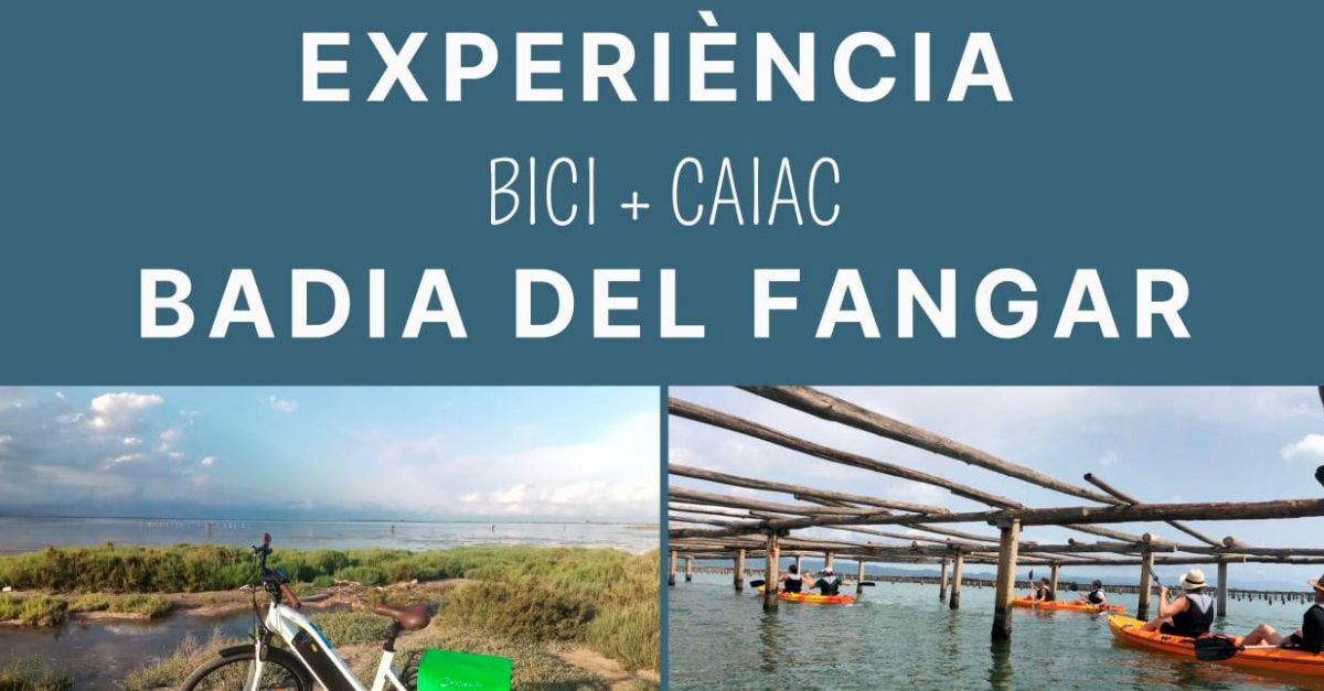 Experincia bici + caiac a la badia del Fangar