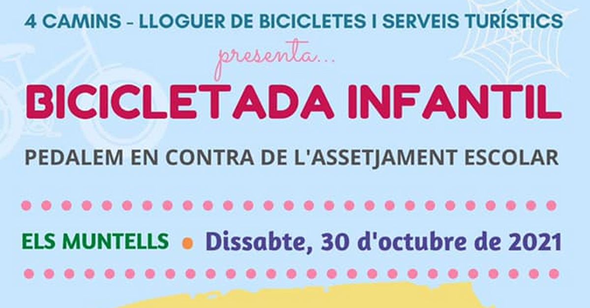 Bicicletada infantil. Pedalemos en contra del acoso escolar