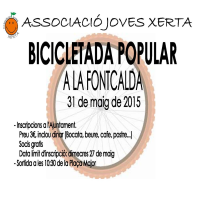 Bicicletada popular a la Fontcalda 