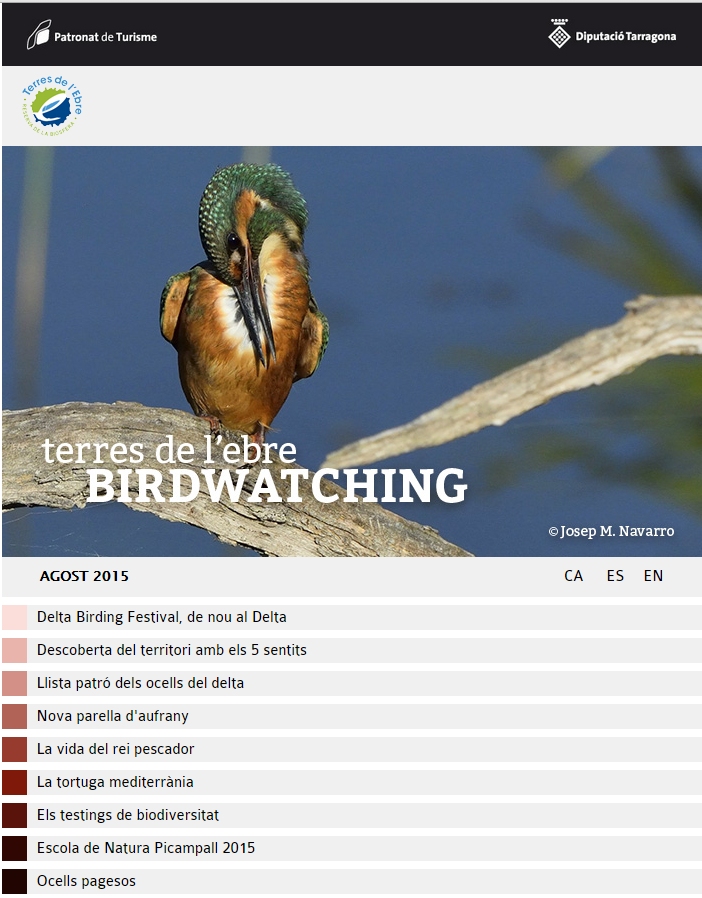 Publicada l’edici agost 2015 del Birdwatching Terres de l’Ebre | EbreActiu.cat, revista digital d’oci actiu | Terres de l’Ebre ...