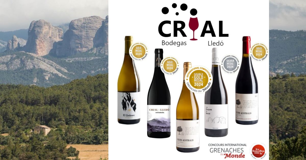 Bodegas Crial, aconsegueix 4 medalles dor i 1 de plata al Concurs Grenaches du Monde