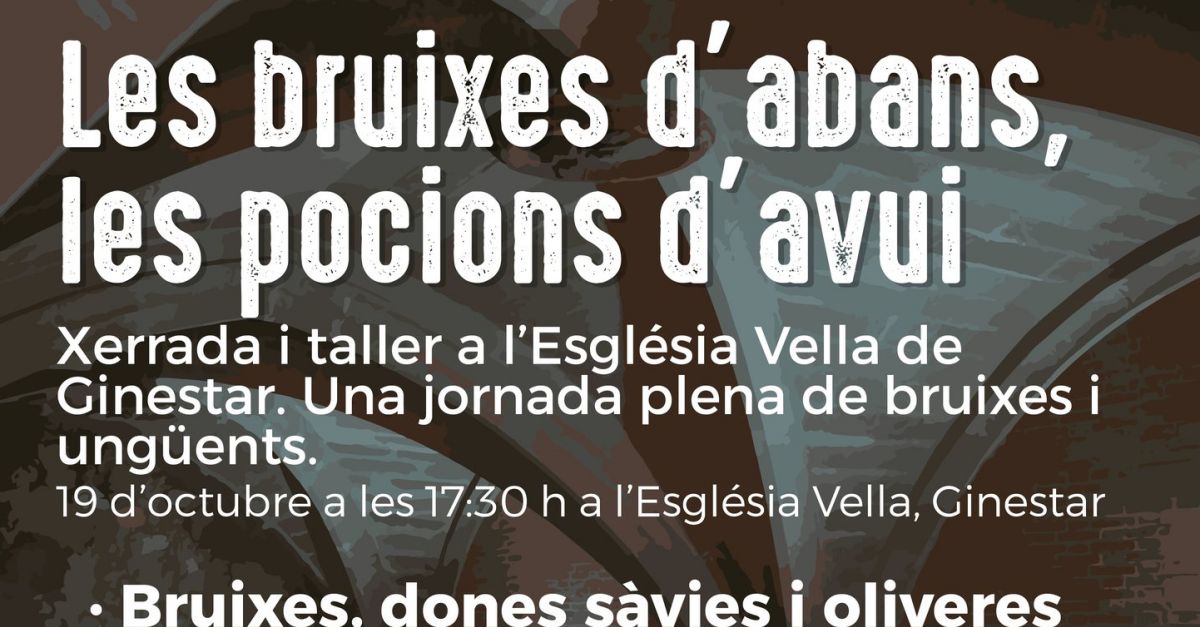 Xerrada i taller: Les bruixes dabans, les pocions davui