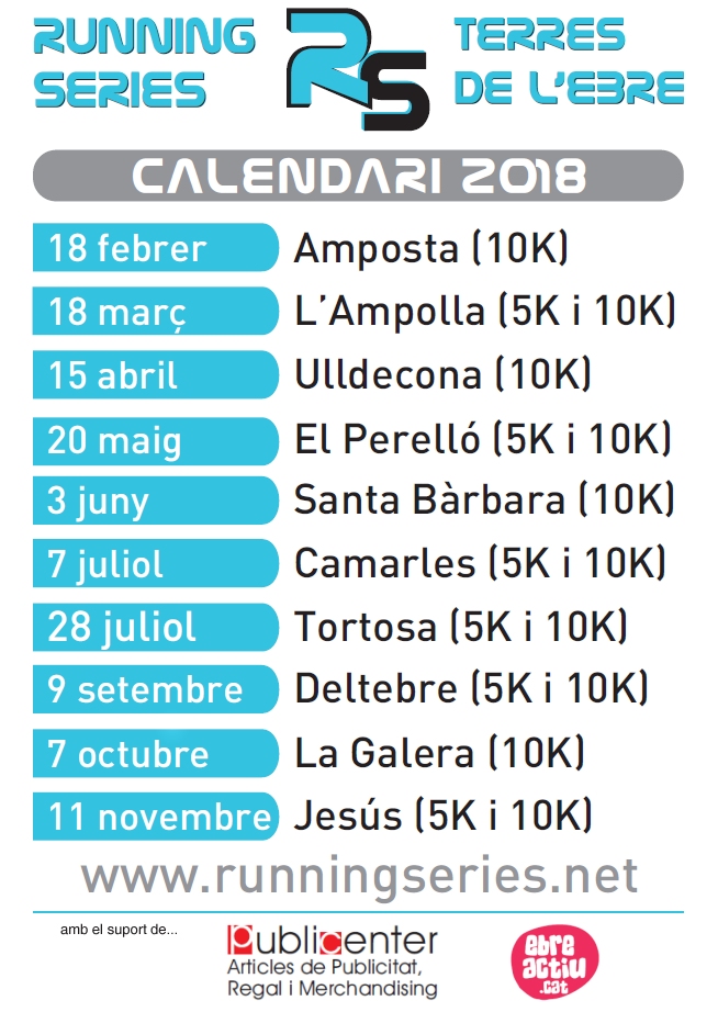 Amposta enceta el Running Series de 2018 | EbreActiu.cat, revista digital d’oci actiu | Terres de l’Ebre ...