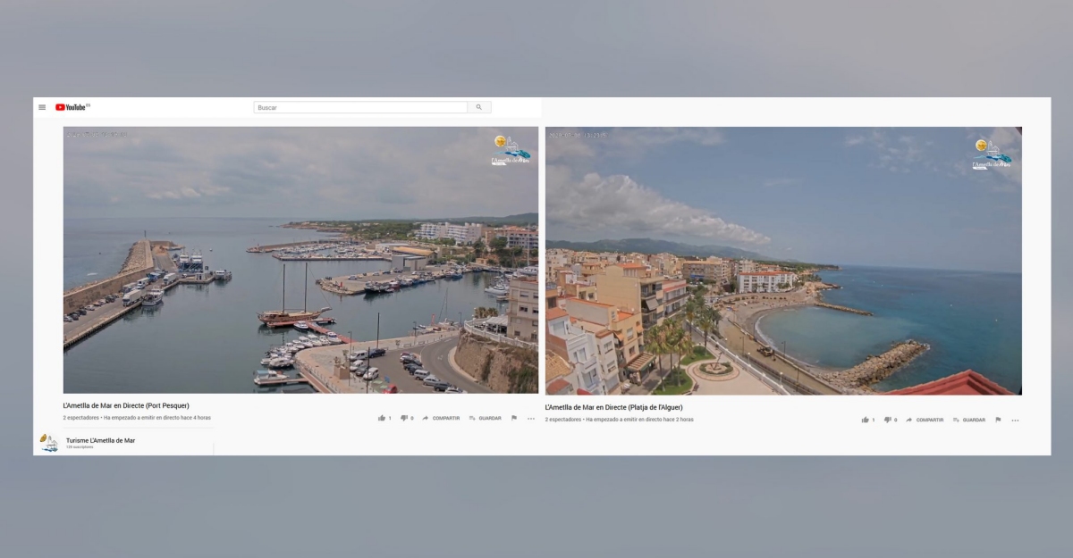 El port pesquer i la platja de l’Alguer de l’Ametlla de Mar en temps real al Youtube de Turisme | EbreActiu.cat, revista digital d’oci actiu | Terres de l’Ebre ...