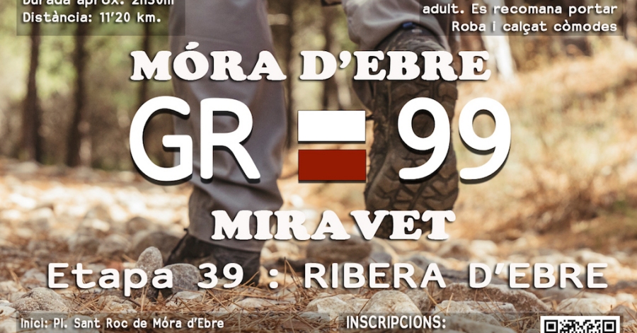 Caminata popular GR-99. Etapa 39. Mra dEbre-Miravet