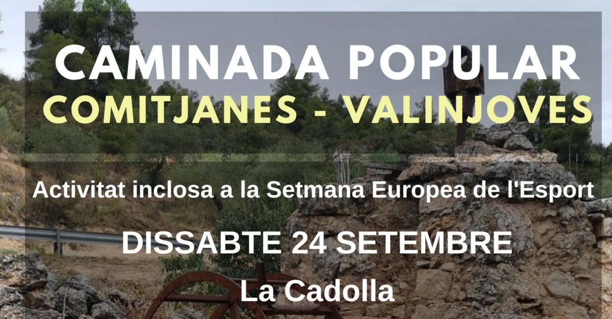 Rutes de senderisme a la Palma dEbre: Ruta Comitjanes-Valinjoves