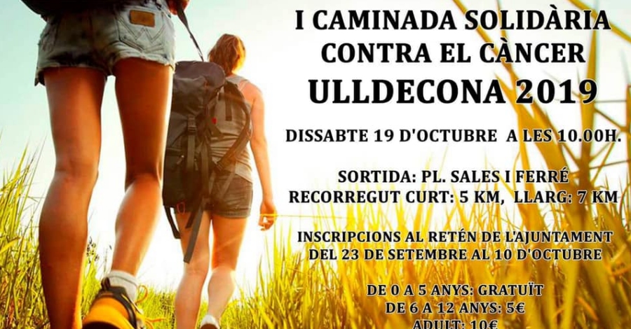 I Caminata solidaria contra el cancer Ulldecona