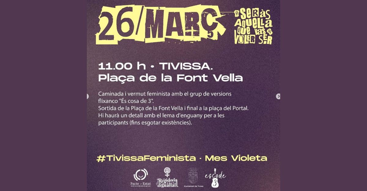 Caminata y vermut feminista