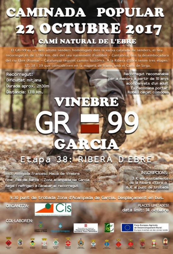 Caminada popular GR-99 Vinebre-Garcia