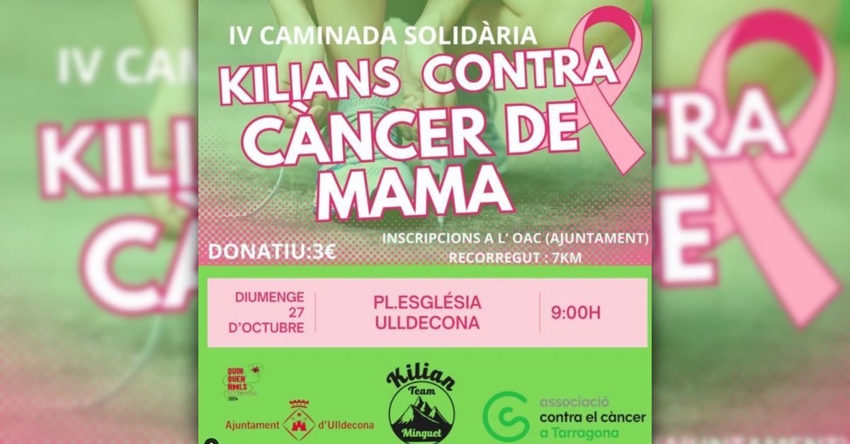 IV Caminada solidria Kilians contra el cncer de mama