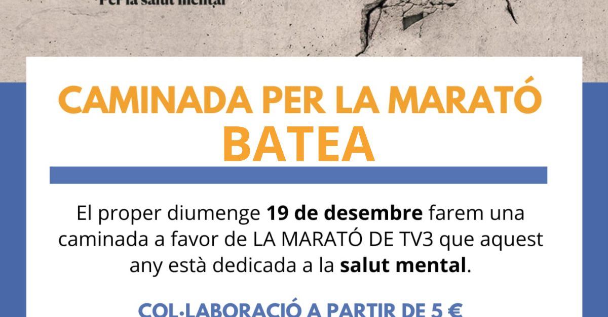 Caminata per la Marat de TV3 a Batea