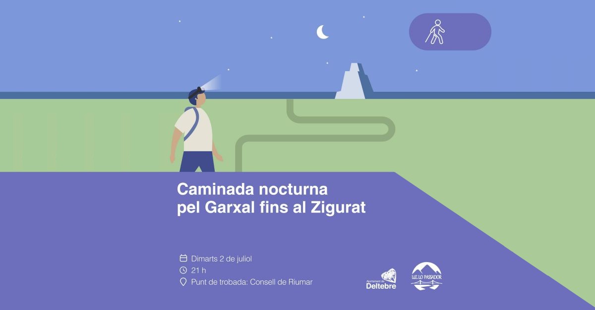 Caminata nocturna por el Garxal hasta el Zigurat