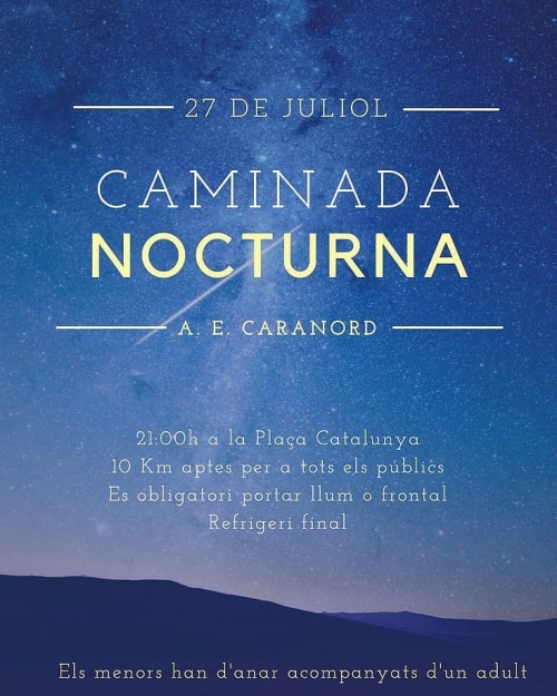 Caminada nocturna a Horta de Sant Joan