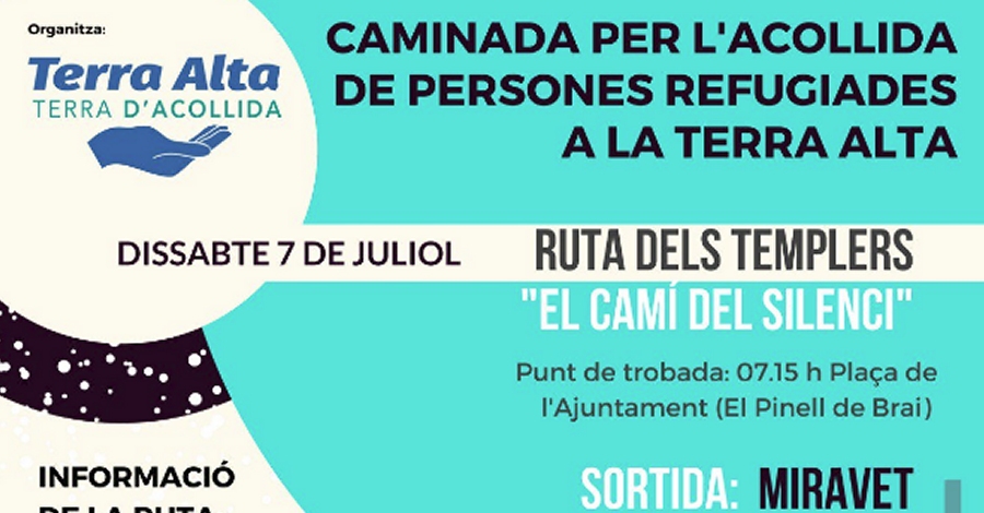 Caminada per lacollida de persones refugiades a la Terra Alta