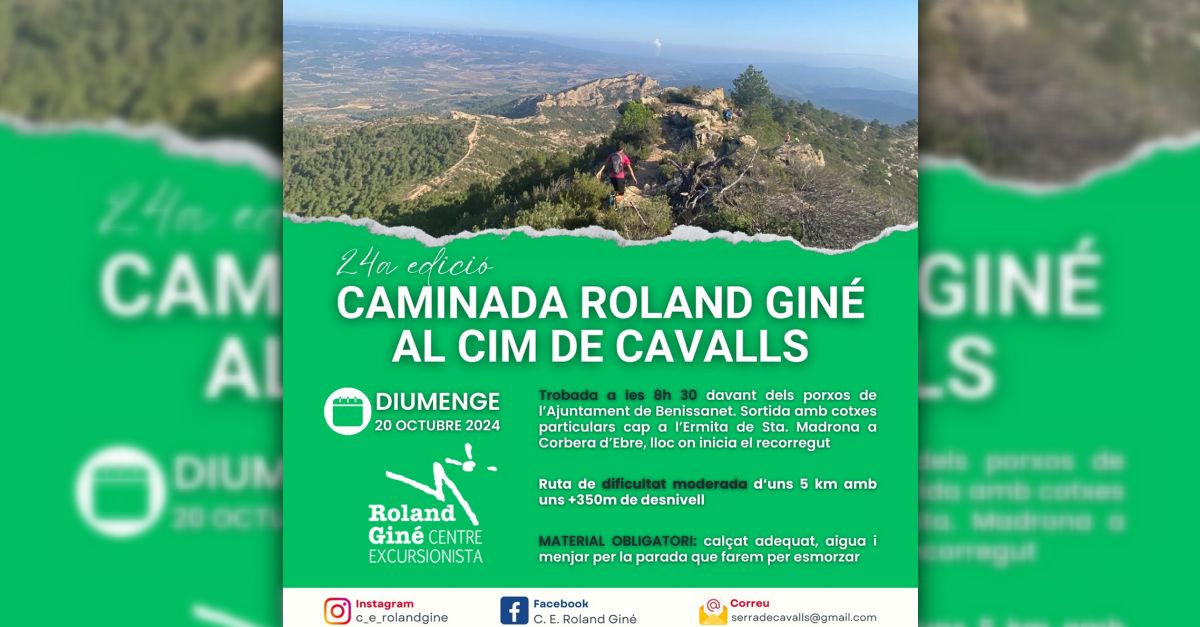 24a Caminada Roland Gin al cim de Cavalls