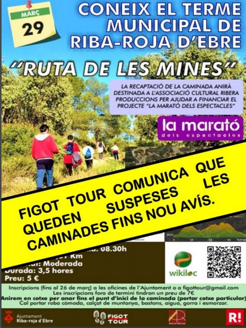 Caminada Ruta de les Mines **Suspesa