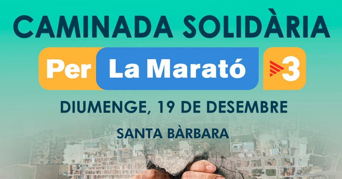 Caminada solidria per la Marat de TV3 a Santa Brbara