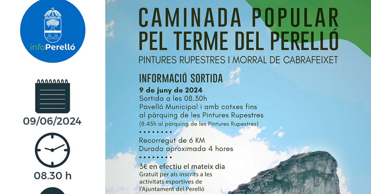 Caminata popular por el trmino del Perell: pinturas rupestres y Morral de Cabrafeixet