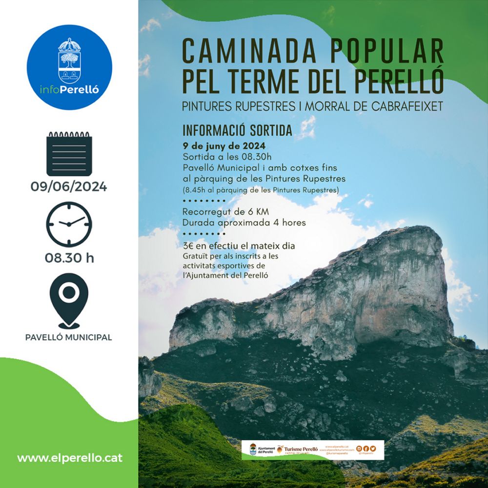 Caminada popular pel terme del Perell: pintures rupestres i Morral de Cabrafeixet