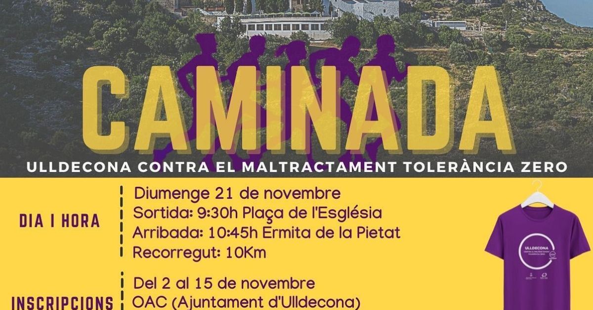 Caminada Ulldecona contra el maltractament tolerncia zero