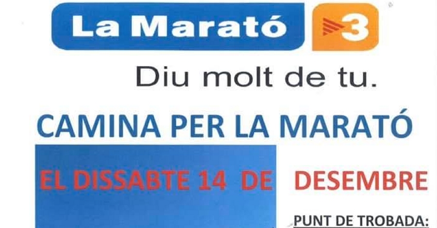 Caminada per la Marat de TV3 a la Torre de l’Espanyol