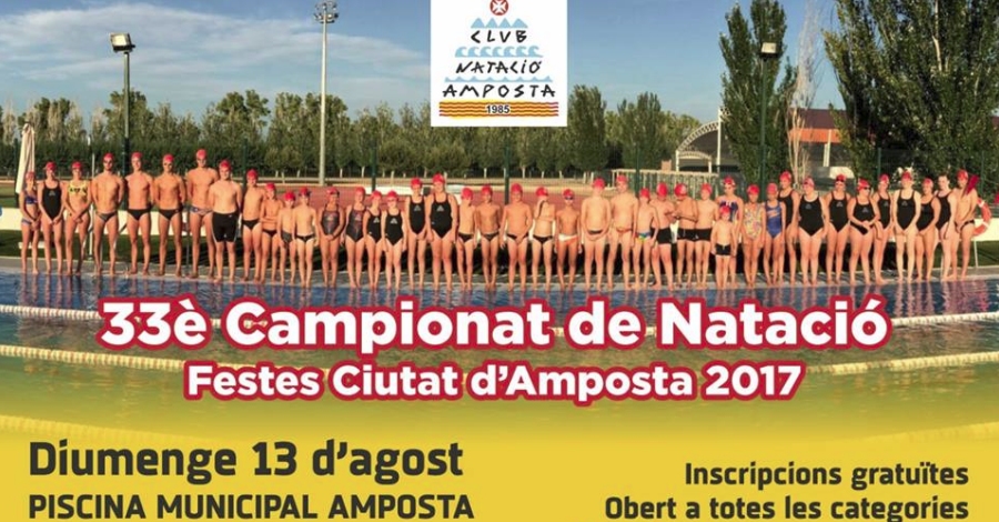 33 Campionat de Nataci. Festes Ciutat dAmposta 2017