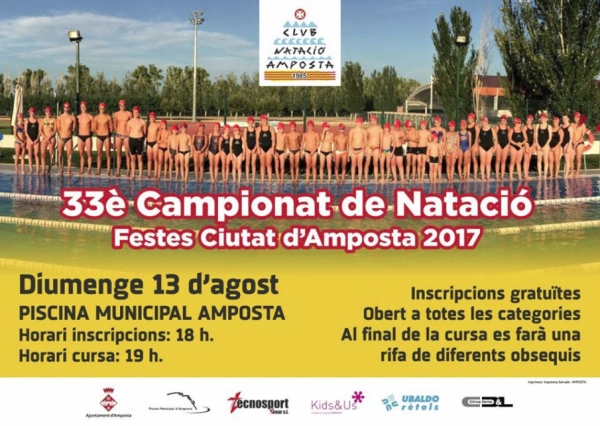 33 Campionat de Nataci. Festes Ciutat dAmposta 2017